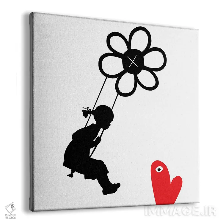 تابلو تاب گل اثر گابریل کوزارلی - نمای پرسپکتیو محصول