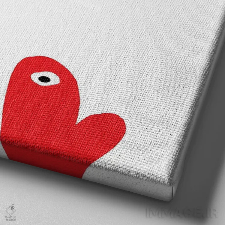 تابلو تاب گل اثر گابریل کوزارلی - نمای نزدیک بافت بوم