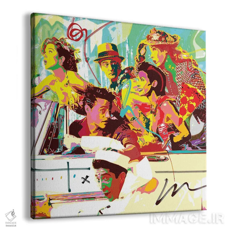 تابلو دوستان اثر گابریل کوزارلی - نمای پرسپکتیو محصول