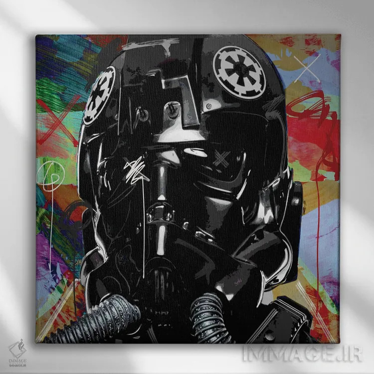 تابلو افکت سیاه اثر گابریل کوزارلی - نمای روبهرو روی دیوار