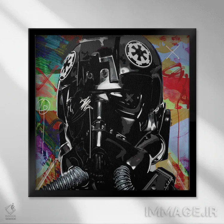 تابلو افکت سیاه اثر گابریل کوزارلی - نمای قابدار مشکی