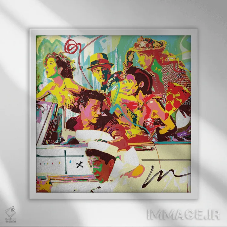 تابلو دوستان اثر گابریل کوزارلی - نمای قابدار سفید