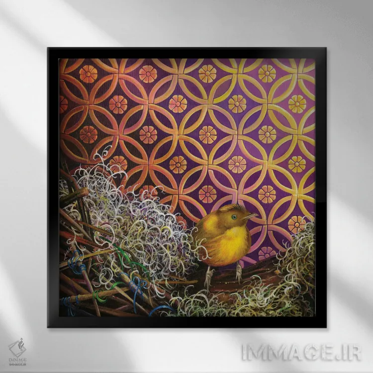 تابلو شایستهٔ یک ملکه اثر گیگی چن - نمای قابدار مشکی