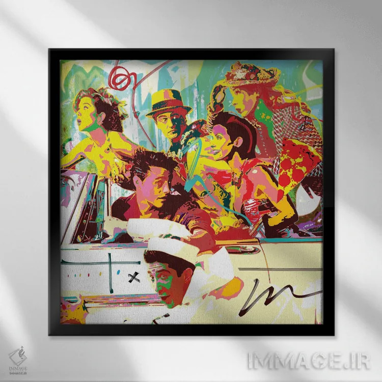 تابلو دوستان اثر گابریل کوزارلی - نمای قابدار مشکی