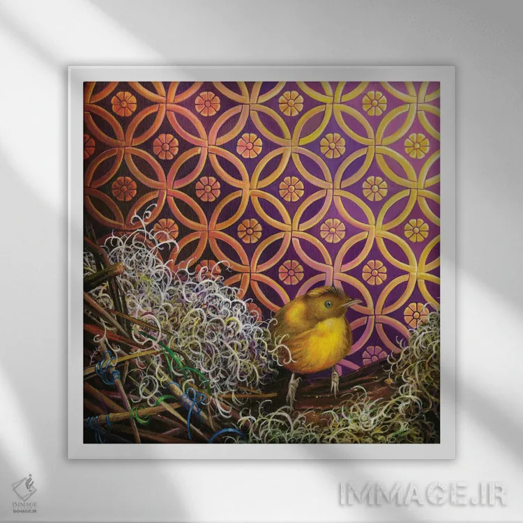 تابلو شایستهٔ یک ملکه اثر گیگی چن - نمای قابدار سفید