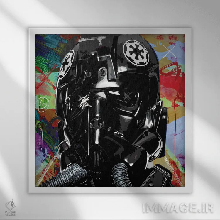 تابلو افکت سیاه اثر گابریل کوزارلی - نمای قابدار سفید