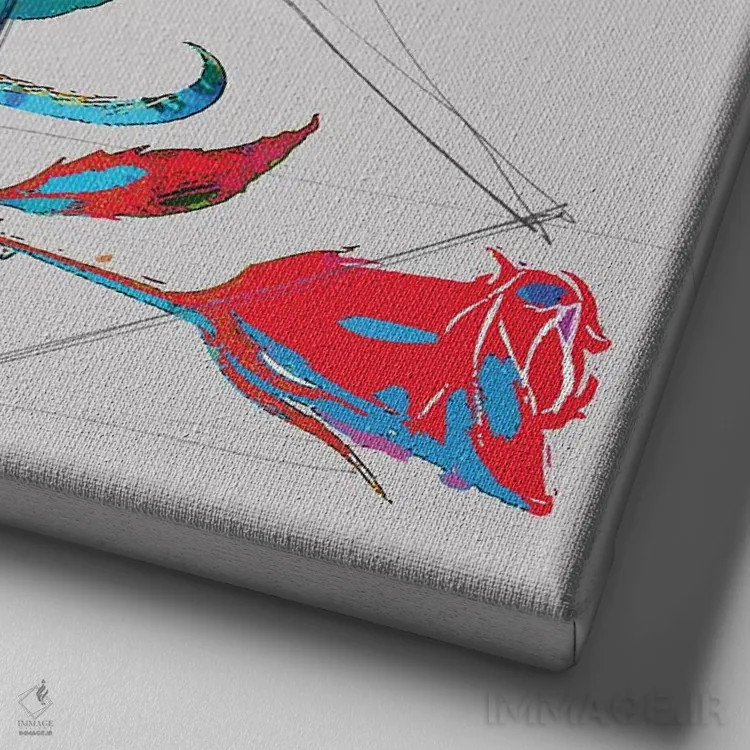 تابلو جمجمهٔ رز اثر گابریل کوزارلی - نمای نزدیک بافت بوم