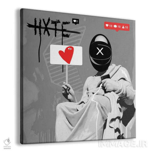 تابلو عشق افلاطونی اثر گابریل کوزارلی - نمای پرسپکتیو محصول