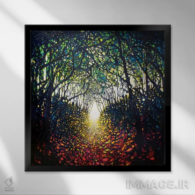 تابلو نزدیک شدیم... اثر گیل بوستامانته - نمای قابدار مشکی