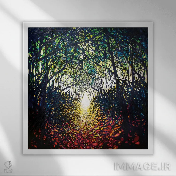 تابلو نزدیک شدیم... اثر گیل بوستامانته - نمای قابدار سفید