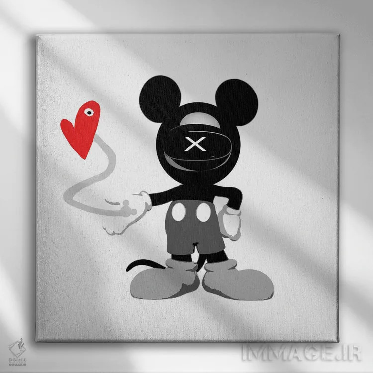 تابلو عشق کازمو میکی اثر گابریل کوزارلی - نمای روبهرو روی دیوار