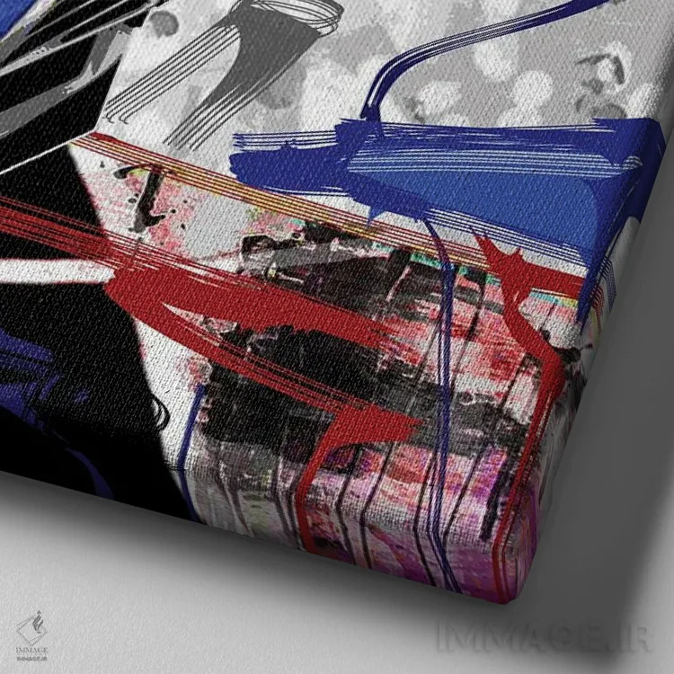 تابلو پرایم ایکس اثر گابریل کوزارلی - نمای نزدیک بافت بوم