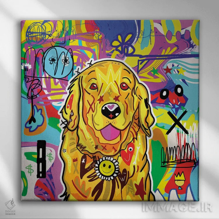 تابلو پسر طلایی اثر گابریل کوزارلی - نمای روبهرو روی دیوار