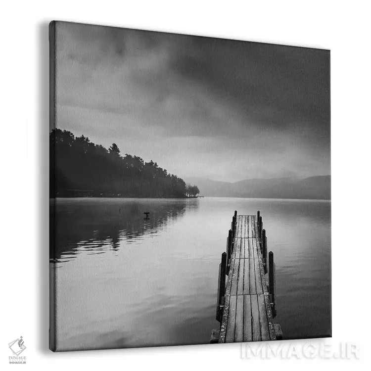 تابلو نمای دریاچه با اسکله ۲ اثر جورج دیگالاکیس - نمای پرسپکتیو محصول