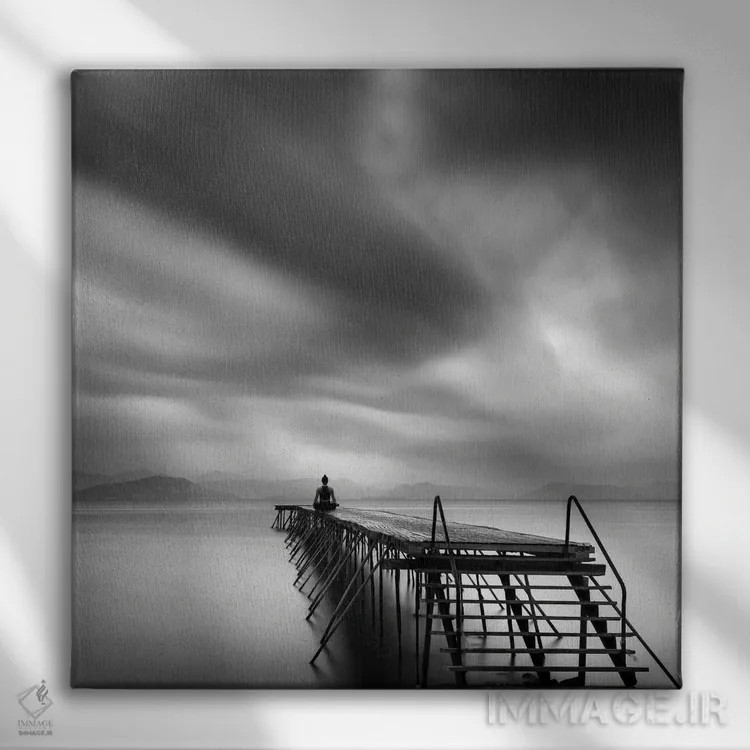 تابلو مدیتیشن اثر جورج دیگالاکیس - نمای روبهرو روی دیوار