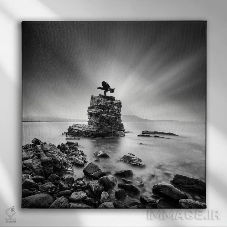 تابلو ذن ۱۳ اثر جورج دیگالاکیس - نمای روبهرو روی دیوار