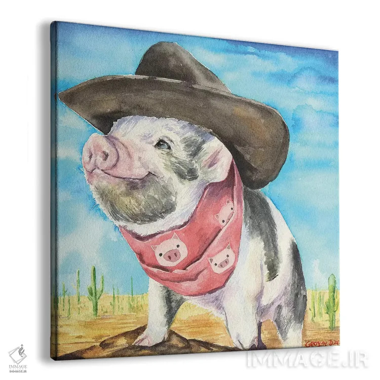 تابلو غرب وحشی اثر جورج دیاچنکو - نمای پرسپکتیو محصول