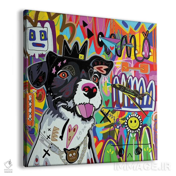 تابلو سگ جت اثر گابریل کوزارلی - نمای پرسپکتیو محصول