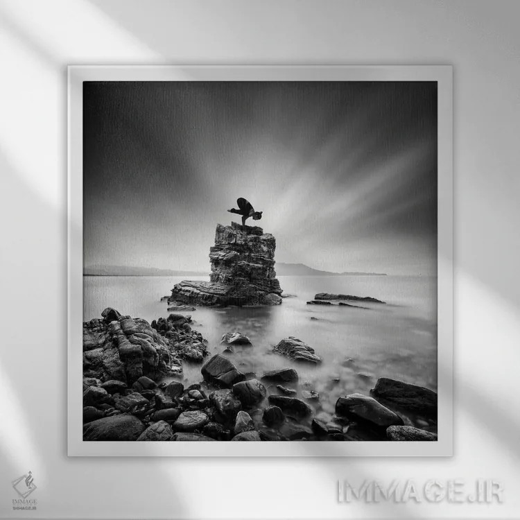 تابلو ذن ۱۳ اثر جورج دیگالاکیس - نمای قابدار سفید