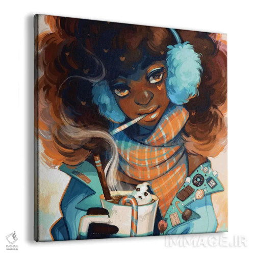 تابلو هات کاکائو (نوشیدنی) اثر ژنووا بی - نمای پرسپکتیو محصول