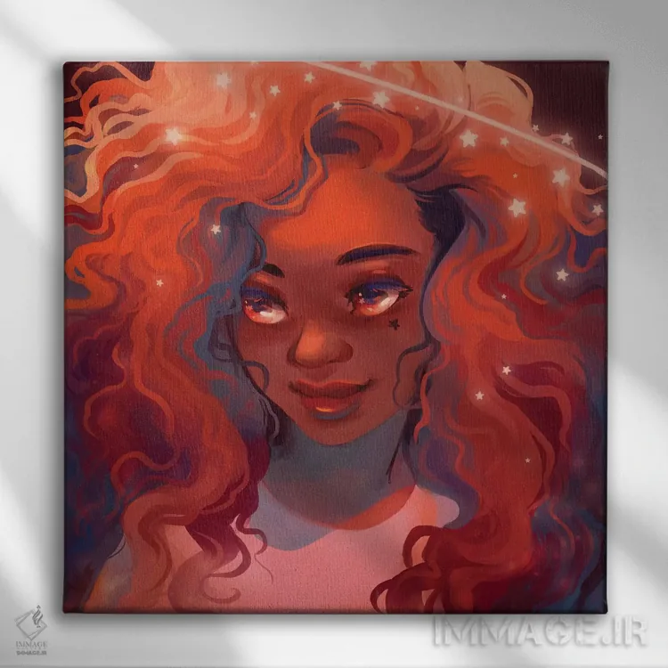 تابلو ساعت جادویی اثر ژنووا بی - نمای روبهرو روی دیوار