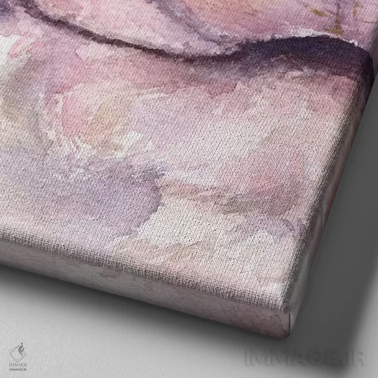 تابلو خوک خوشحال اثر جورج دیاچنکو - نمای نزدیک بافت بوم