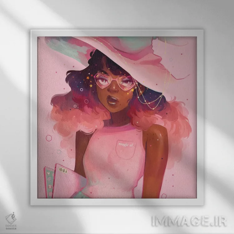 تابلو جادوی محض اثر ژنووا بی - نمای قابدار سفید