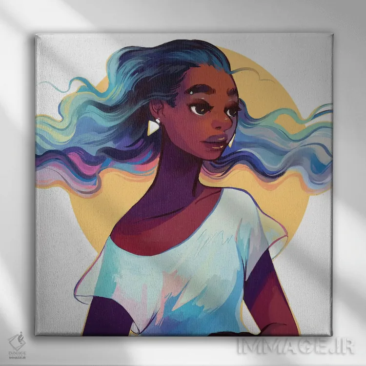 تابلو اندیشیدن اثر ژنووا بی - نمای روبهرو روی دیوار