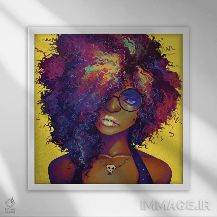 تابلو نئون اثر ژنووا بی - نمای قابدار سفید