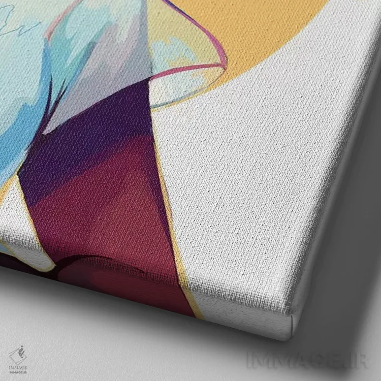 تابلو اندیشیدن اثر ژنووا بی - نمای نزدیک بافت بوم