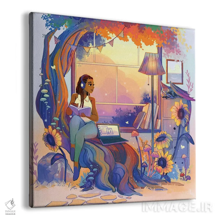 تابلو از بیرون به داخل اثر ژنووا بی - نمای پرسپکتیو محصول