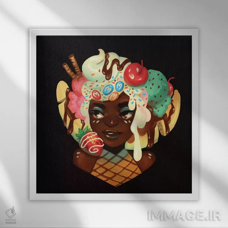 تابلو تقسیم اثر ژنووا بی - نمای قابدار سفید