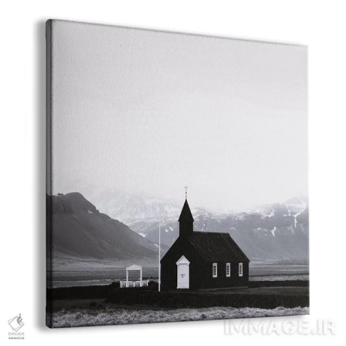 تابلو کلیسای سیاه بودیر II (مربع) اثر مونیکا استریگل - نمای پرسپکتیو محصول