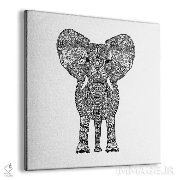 تابلو فیل آزتک اثر مونیکا استریگل - نمای پرسپکتیو محصول