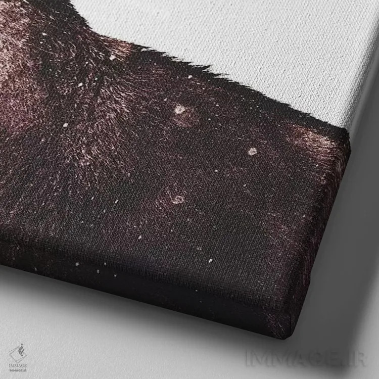 تابلو برج جدی در میدان برفی اثر مونیکا استریگل - نمای نزدیک بافت بوم