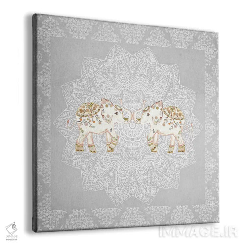 تابلو فیلهای الحمرا اثر مونیکا استریگل - نمای پرسپکتیو محصول