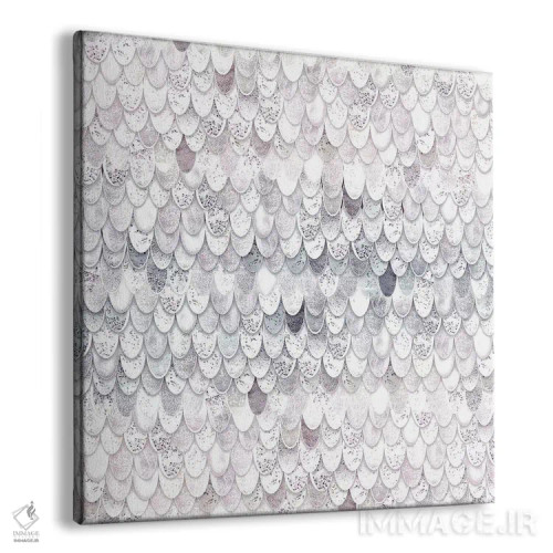 تابلو پری دریایی جادویی سفید (مربع) اثر مونیکا استریگل - نمای پرسپکتیو محصول