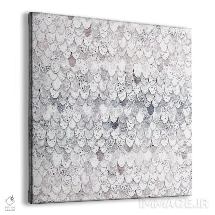 تابلو پری دریایی جادویی سفید (مربع) اثر مونیکا استریگل - نمای پرسپکتیو محصول