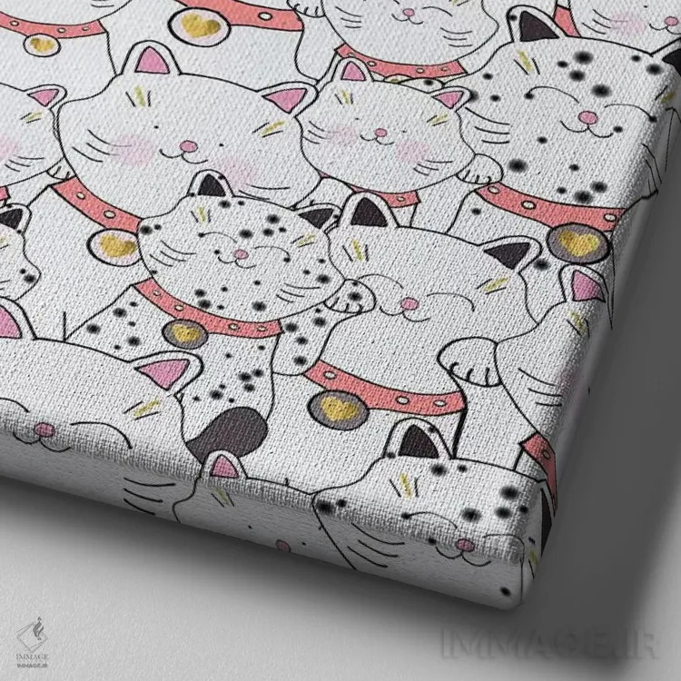 تابلو پاندا را پیدا کن اثر مونیکا استریگل - نمای نزدیک بافت بوم