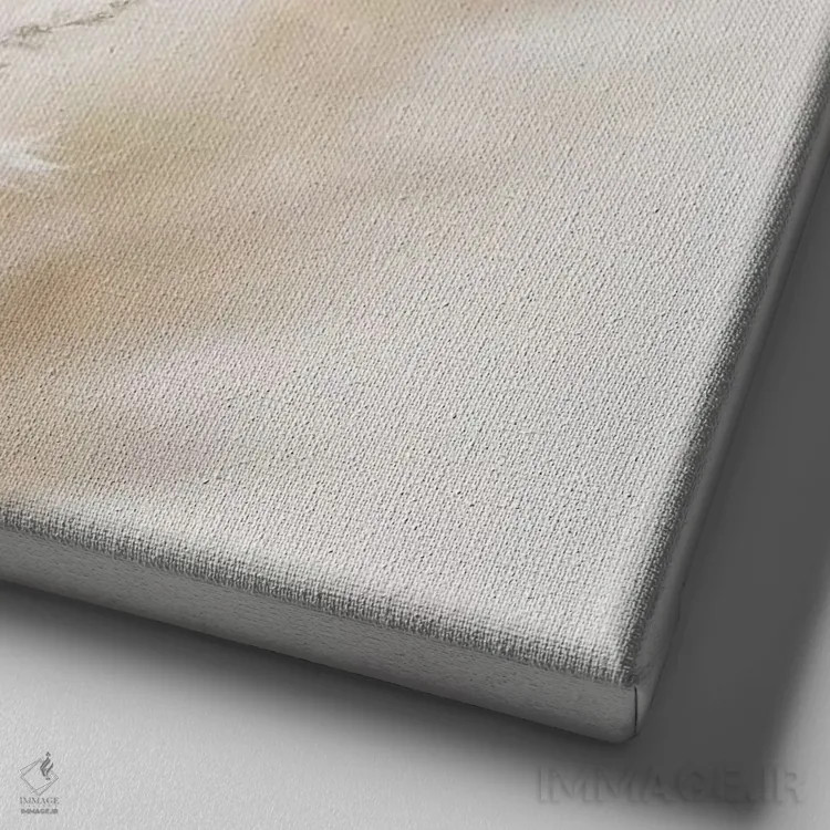 تابلو نی پامپاس III (مربع) اثر مونیکا استریگل - نمای نزدیک بافت بوم