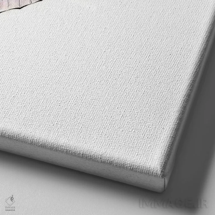 تابلو پاپیون رز (مربع) اثر مونیکا استریگل - نمای نزدیک بافت بوم