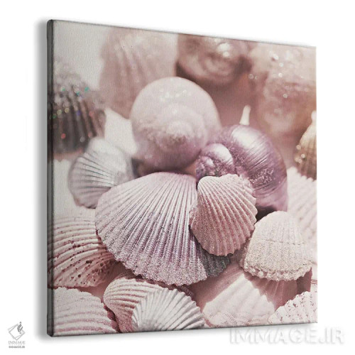 تابلو صدف و اکلیل (مربع) اثر مونیکا استریگل - نمای پرسپکتیو محصول