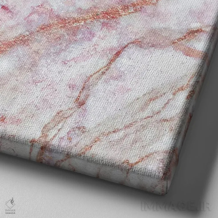 تابلو مرمر رز (مربع) اثر مونیکا استریگل - نمای نزدیک بافت بوم