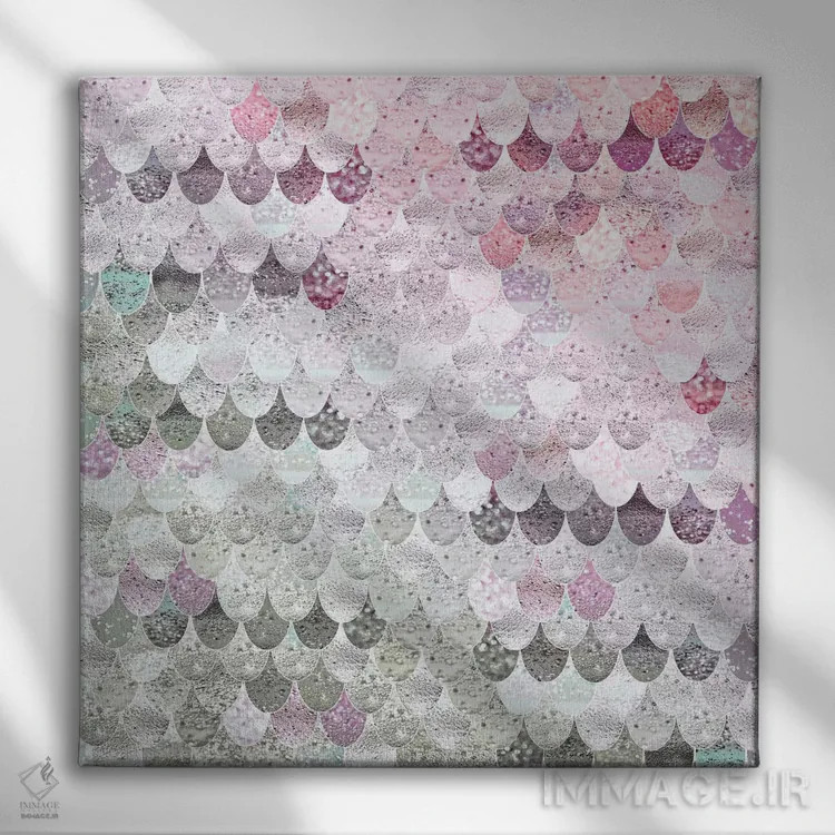 تابلو پری دریایی تابستانی با مریم و رز XI (مربع) اثر مونیکا استریگل - نمای روبهرو روی دیوار