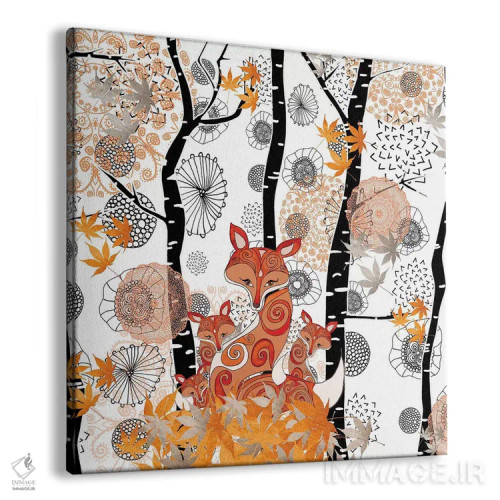 تابلو سلام روباه اثر مونیکا استریگل - نمای پرسپکتیو محصول