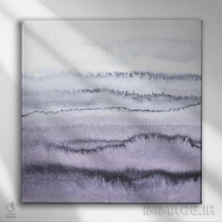 تابلو در میان جزر و مد اثر مونیکا استریگل - نمای روبهرو روی دیوار