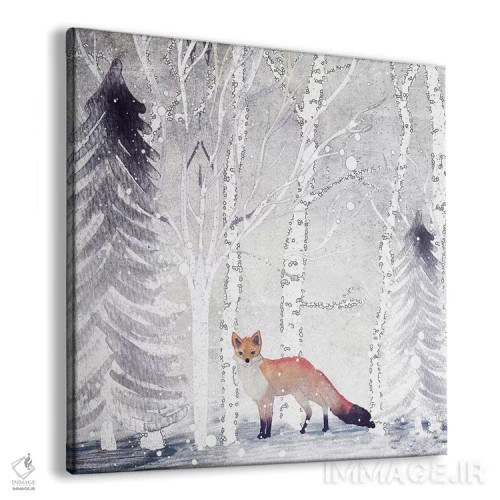تابلو آقای فاکس زمستانی اثر مونیکا استریگل - نمای پرسپکتیو محصول