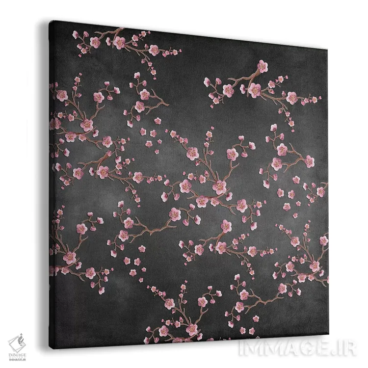تابلو ساکورا (شکوفه گیلاس) اثر مونیکا استریگل - نمای پرسپکتیو محصول