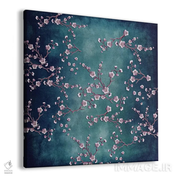 تابلو ساکورا (شکوفه گیلاس) اثر مونیکا استریگل - نمای پرسپکتیو محصول