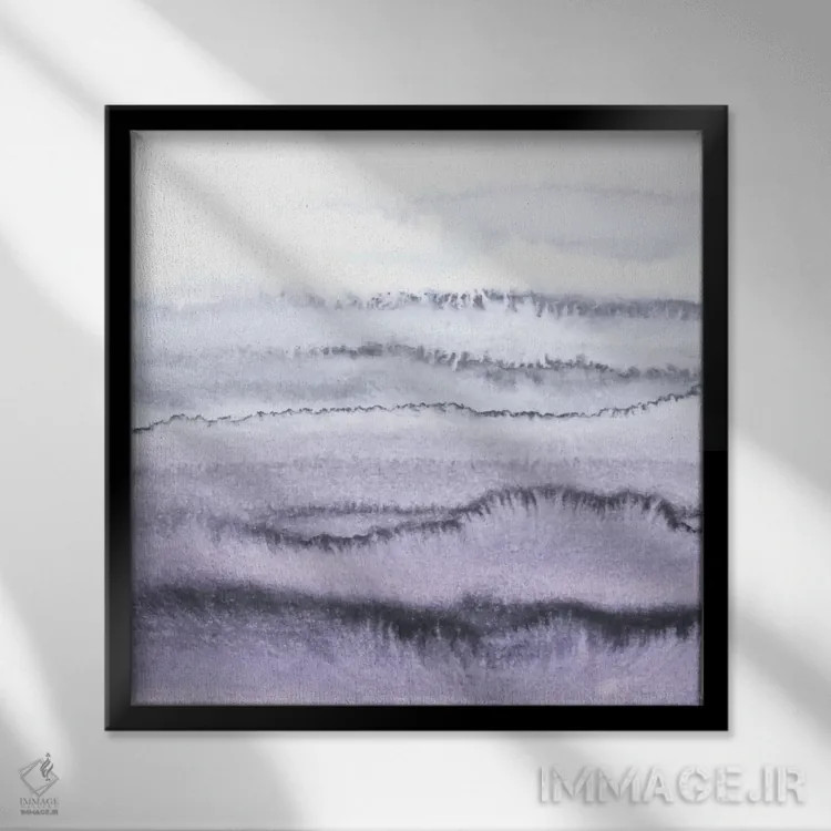 تابلو در میان جزر و مد اثر مونیکا استریگل - نمای قابدار مشکی